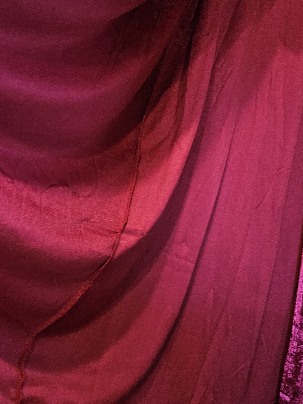 Spirit Halloween Hooded Robe Red, Burgundy, Velvet - Picture 4 of 5
